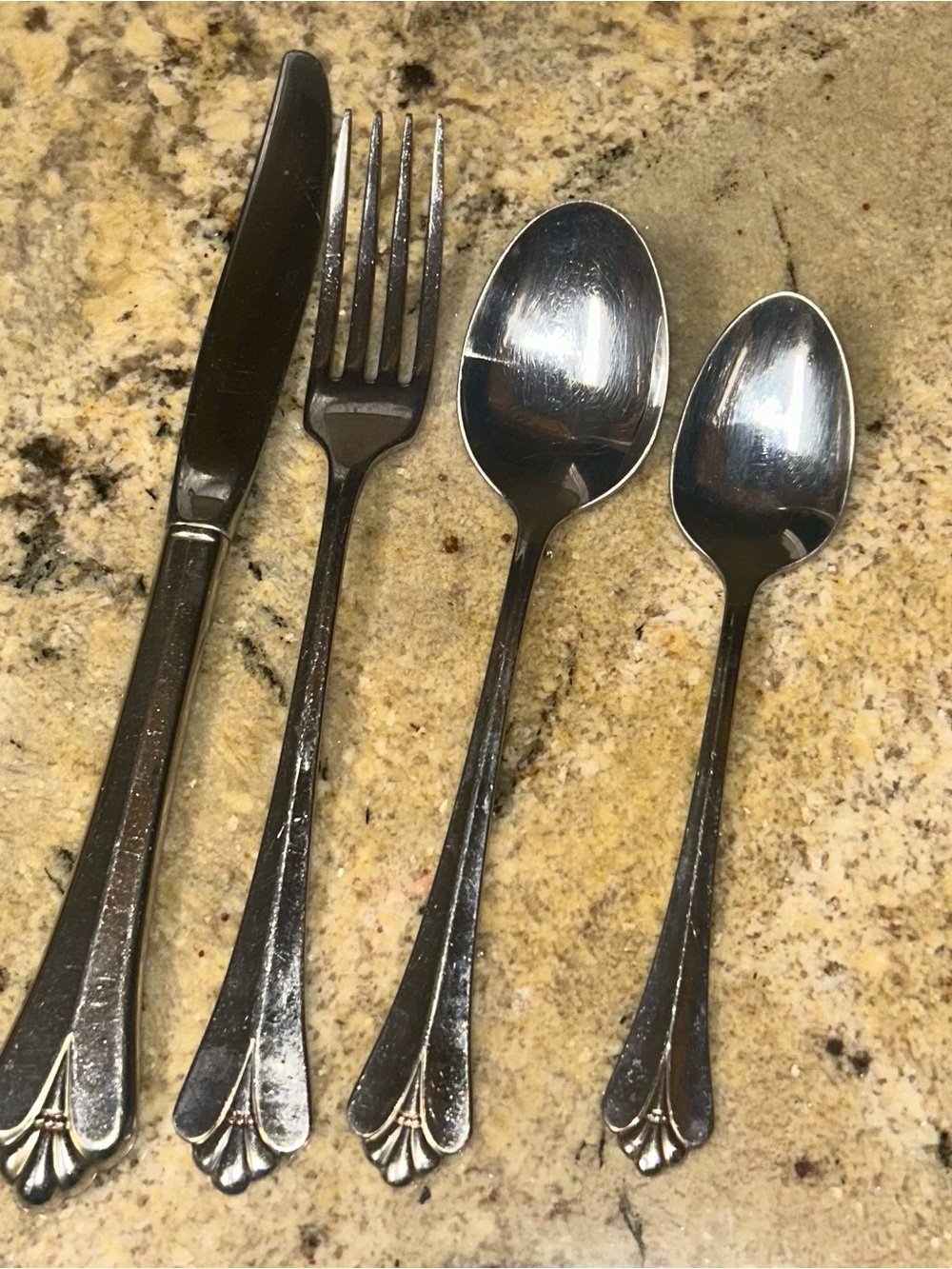 Oneida Royal Flute - four piece flatware